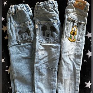 Zara Mickey jeans bundle